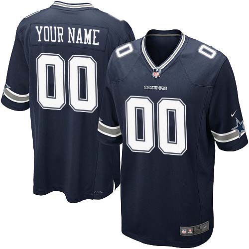 Nike Dallas Cowboys Customized Navy Blue Stitched Youth NFL Jersey